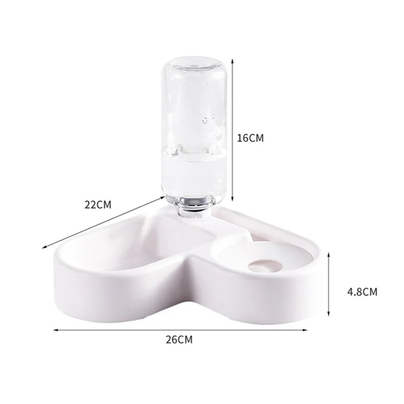 2-in-1 Automatic Pet Food & Water Bowl