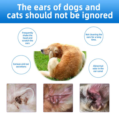 Gentle Ear Cleanser for Dogs & Cats 🐶🐱✨