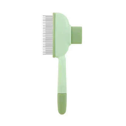 2-Pack Self-Cleaning Pet Hair Removal Comb for Dogs & Cats – Stainless Steel Teeth for Shedding, Mats & Tangles, Works on Long & Short Hair