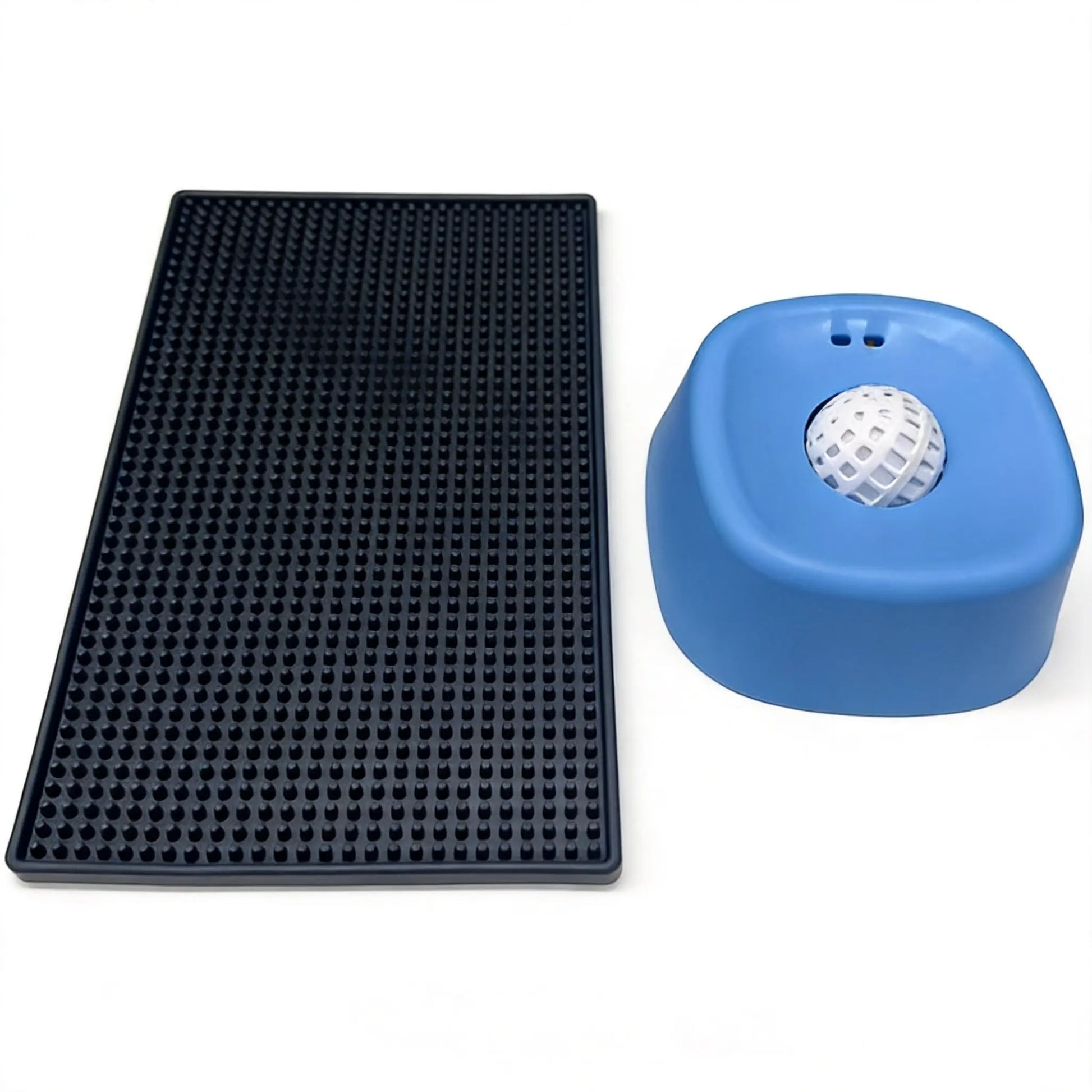 Pet Slow Feeder Licking Bowl for Dogs Cat,Built-In Rolling Ball Prevent Spilling,Multi-Use Liquid Bowl for Bone Broth, Yogert,Liquid Snack&Supplement,Anti-Slip Base Pad Avaliable as Option