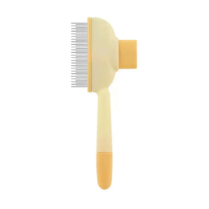2-Pack Self-Cleaning Pet Hair Removal Comb for Dogs & Cats – Stainless Steel Teeth for Shedding, Mats & Tangles, Works on Long & Short Hair