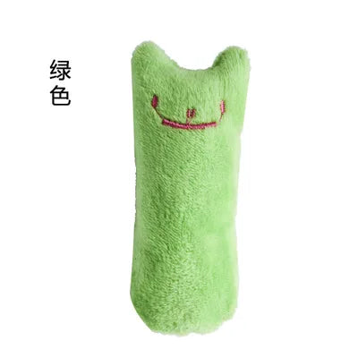 Catnip Plush Chew Toy for Cats – Interactive Teeth Cleaning Cat Toy with Silvervine