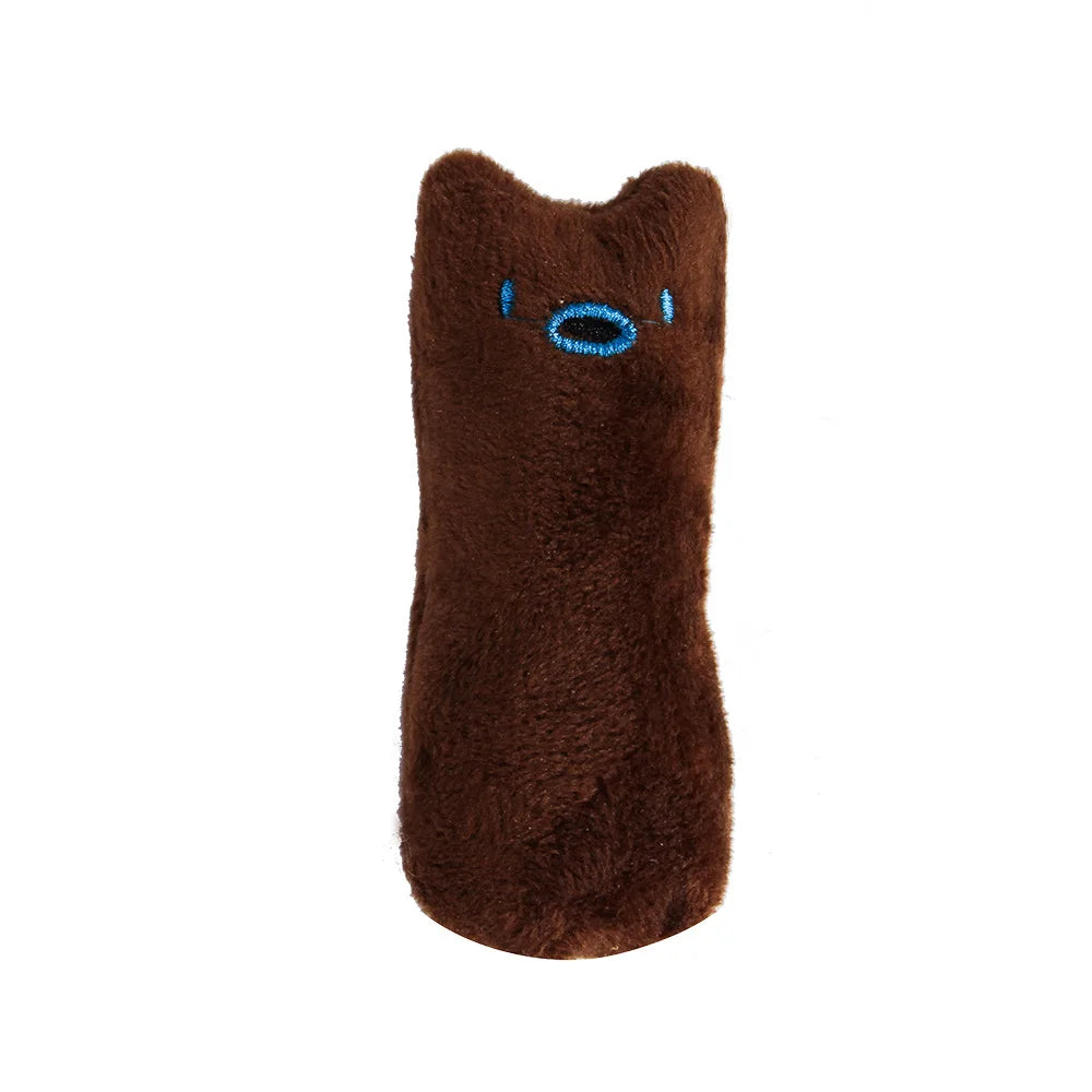 Catnip Plush Chew Toy for Cats – Interactive Teeth Cleaning Cat Toy with Silvervine