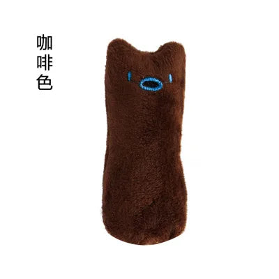 Catnip Plush Chew Toy for Cats – Interactive Teeth Cleaning Cat Toy with Silvervine