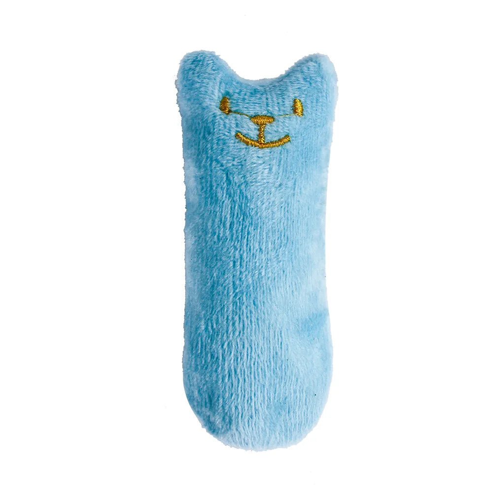 Catnip Plush Chew Toy for Cats – Interactive Teeth Cleaning Cat Toy with Silvervine