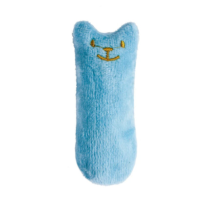 Catnip Plush Chew Toy for Cats – Interactive Teeth Cleaning Cat Toy with Silvervine