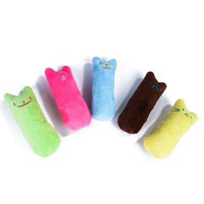 Catnip Plush Chew Toy for Cats – Interactive Teeth Cleaning Cat Toy with Silvervine