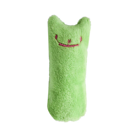 Catnip Plush Chew Toy for Cats – Interactive Teeth Cleaning Cat Toy with Silvervine