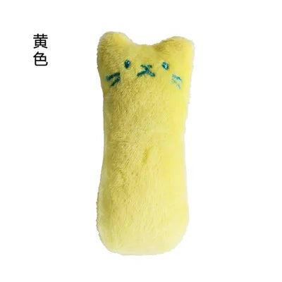 Catnip Plush Chew Toy for Cats – Interactive Teeth Cleaning Cat Toy with Silvervine