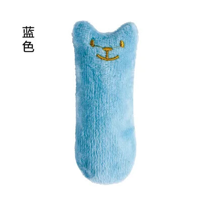 Catnip Plush Chew Toy for Cats – Interactive Teeth Cleaning Cat Toy with Silvervine