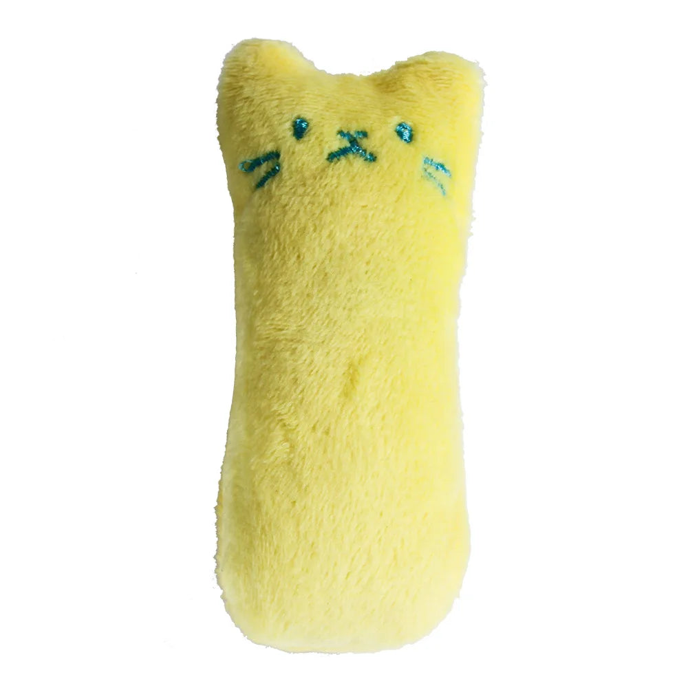 Catnip Plush Chew Toy for Cats – Interactive Teeth Cleaning Cat Toy with Silvervine