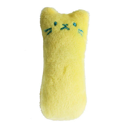 Catnip Plush Chew Toy for Cats – Interactive Teeth Cleaning Cat Toy with Silvervine