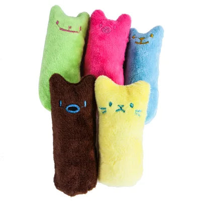 Catnip Plush Chew Toy for Cats – Interactive Teeth Cleaning Cat Toy with Silvervine