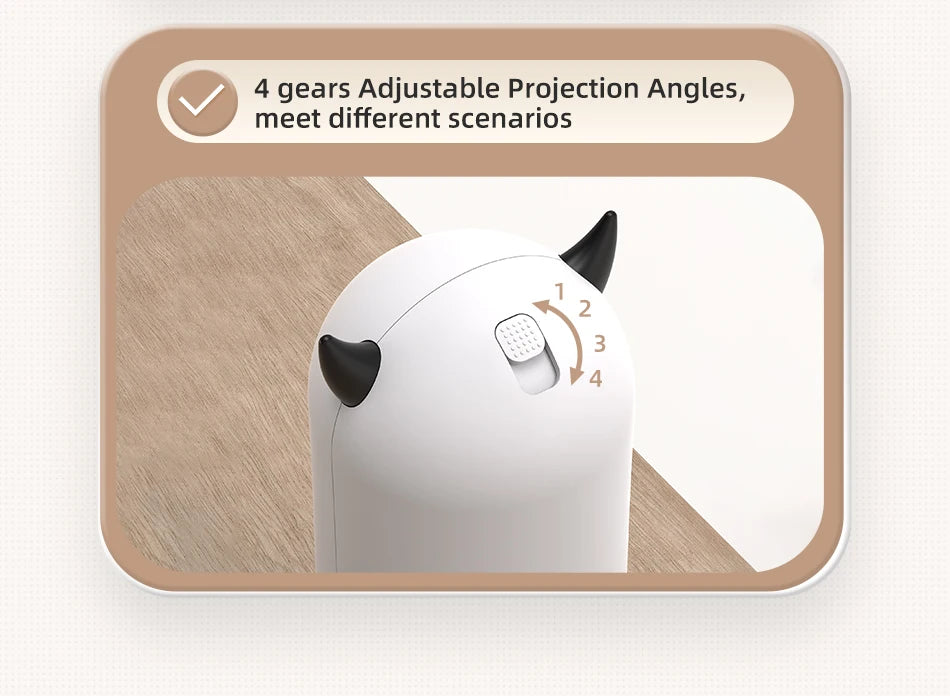 ROJECO Automatic Interactive Cat Laser Toy | Smart Motion Sensor Cat Exercise Toy