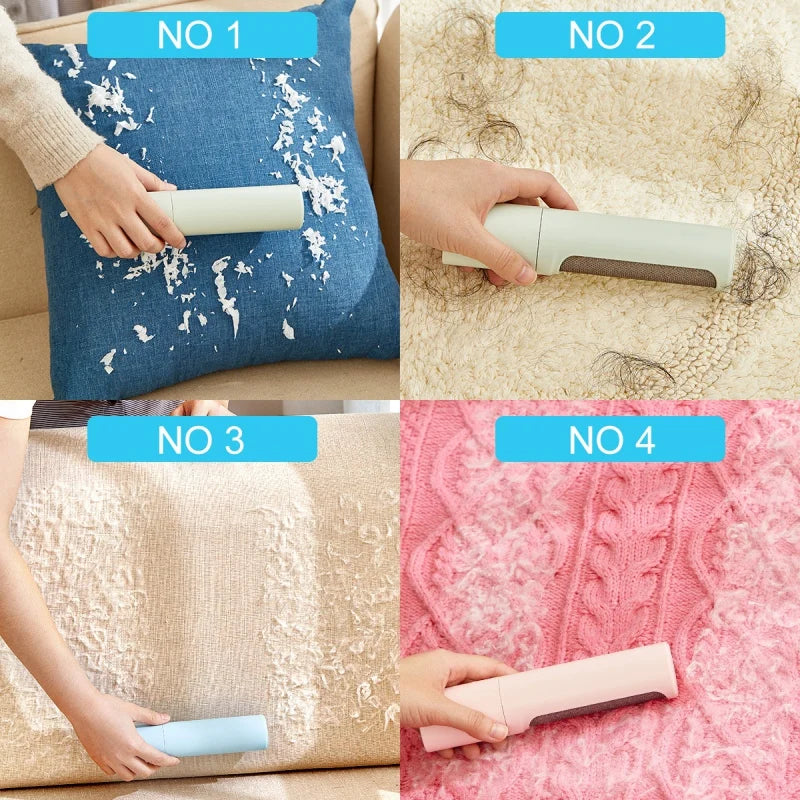 Reusable Pet Hair Remover Roller | Self-Cleaning Lint Brush for Dog & Cat Fur