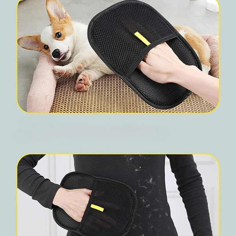 Reusable Pet Hair Remover Glove | Washable Lint & Fur Removal Mitt for Cats & Dogs