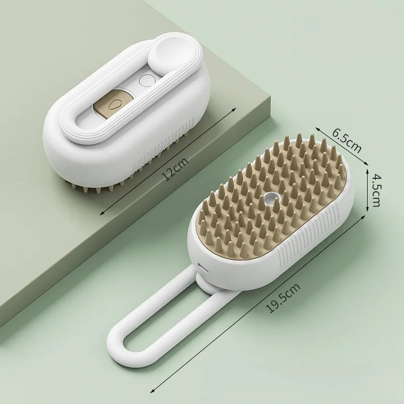 3-in-1 Pet Steam Deshedding Brush