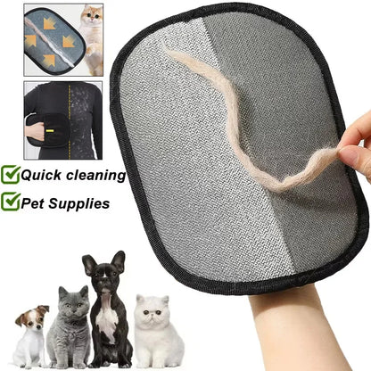 Reusable Pet Hair Remover Glove | Washable Lint & Fur Removal Mitt for Cats & Dogs