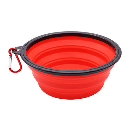 Portable Folding Silicone Dog Travel Bowl | Collapsible Pet Food & Water Dish