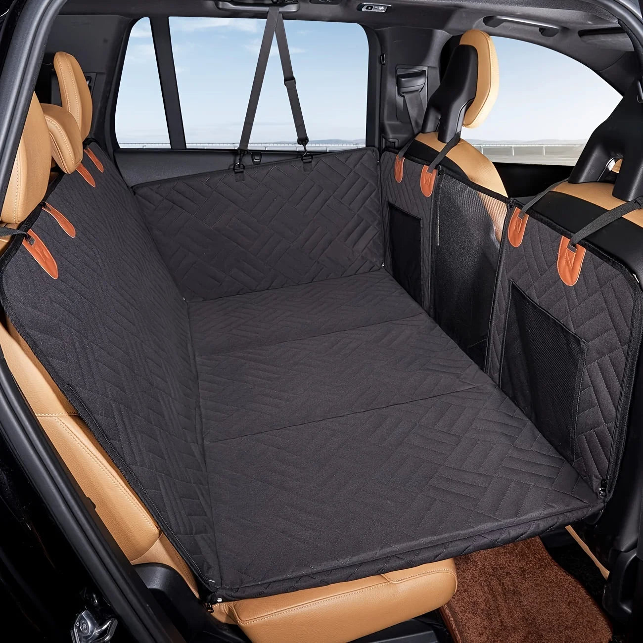 Waterproof Dog Car Seat Cover Hammock | Scratch-Resistant Back Seat Protector for Cars & SUVs