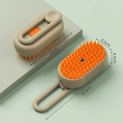3-in-1 Pet Steam Deshedding Brush