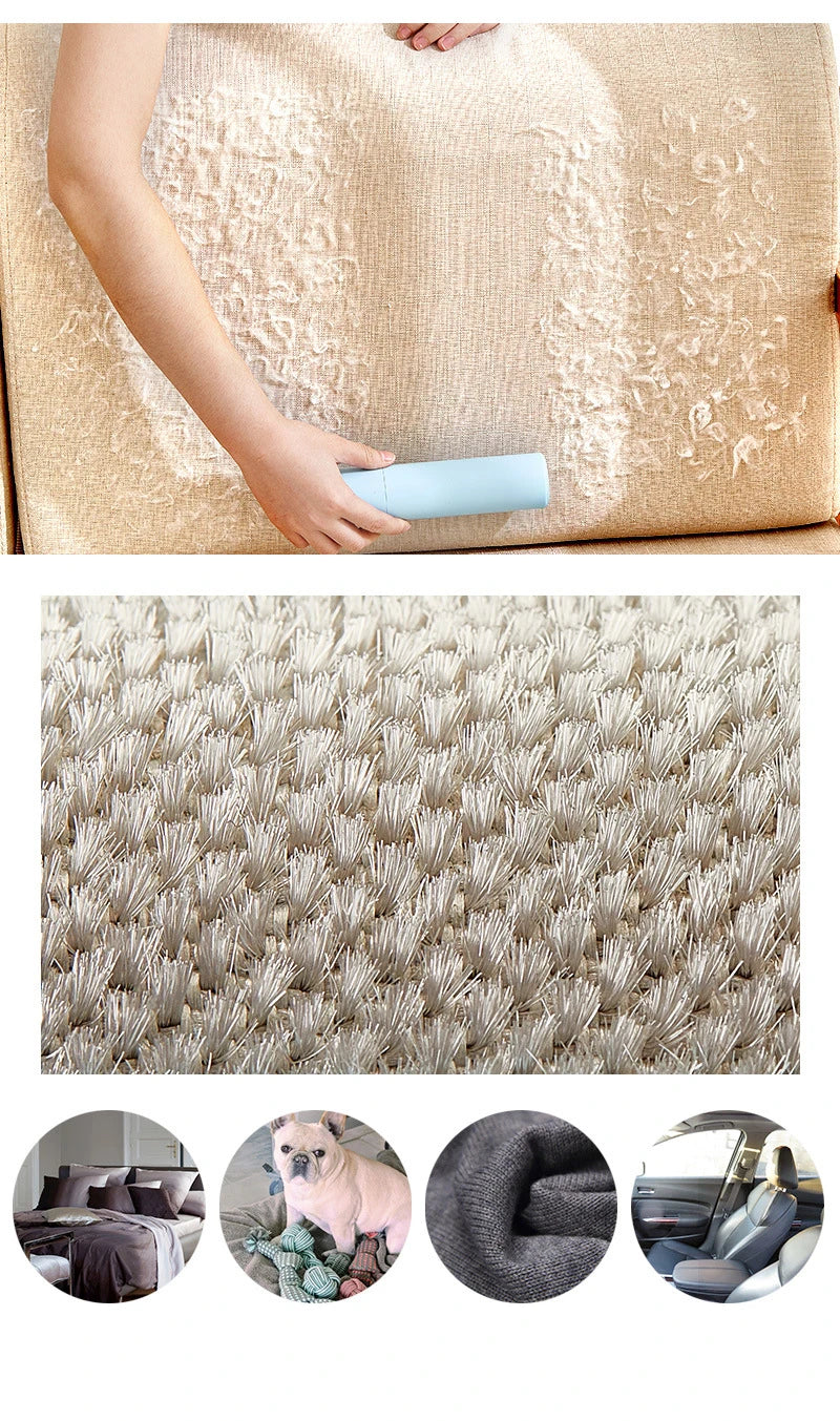 Reusable Pet Hair Remover Roller | Self-Cleaning Lint Brush for Dog & Cat Fur