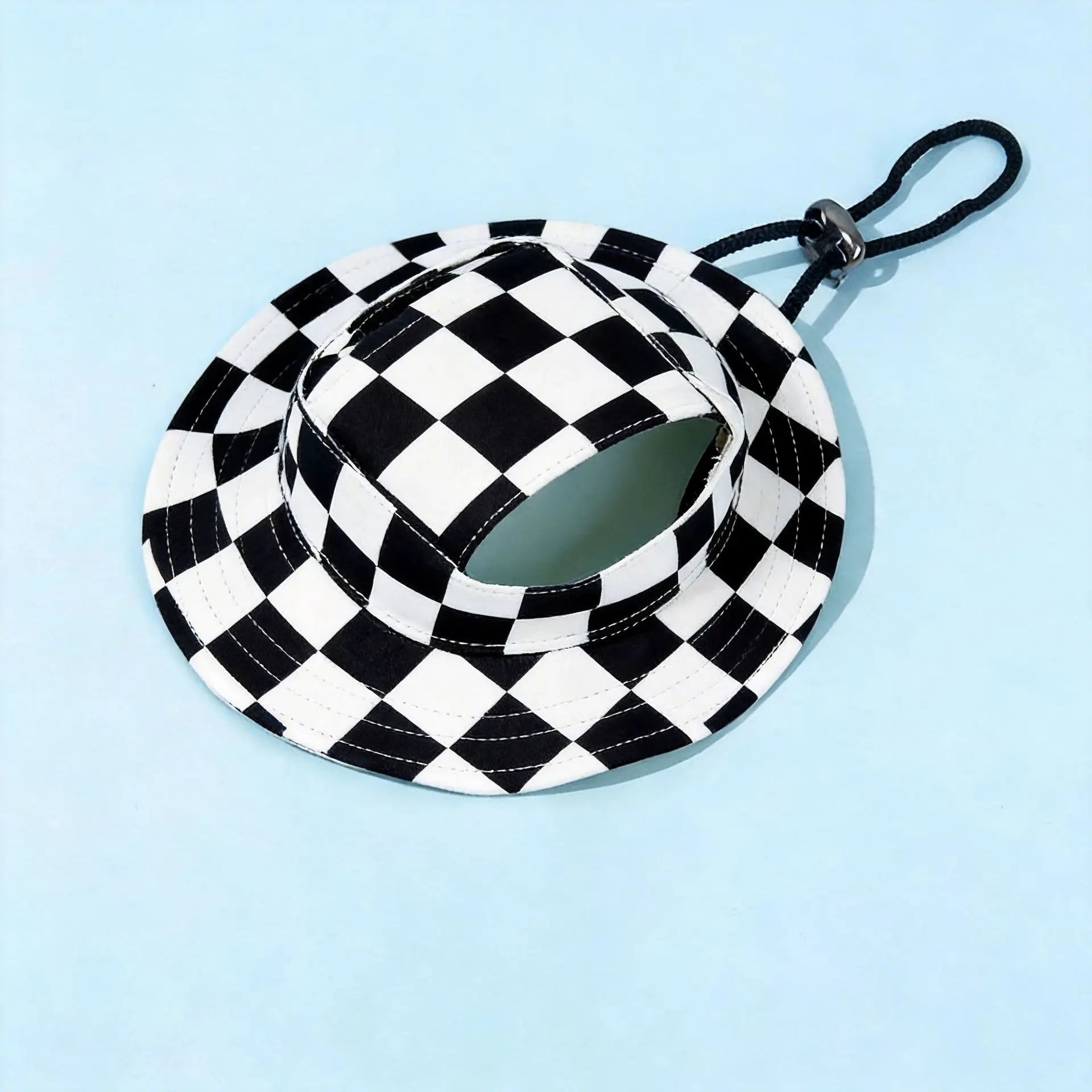 Adjustable Ear Exposed Pet Bucket Hat Summer Sun Hat Cute Print for Small Medium Large Dogs Cats Puppy Pet Accessories