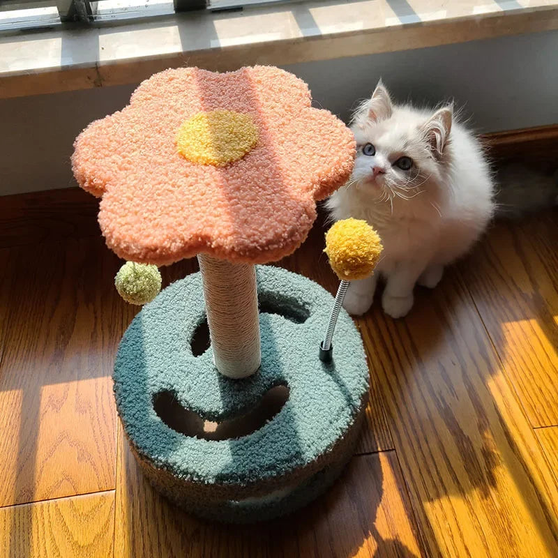 Sunflower Cat Scratching Tower