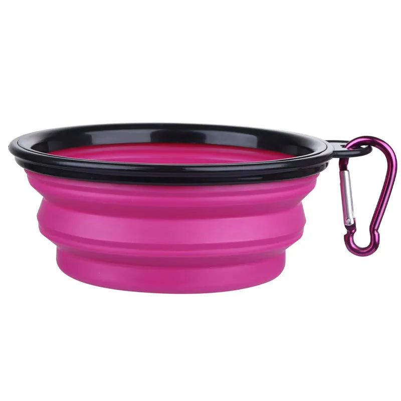 Portable Folding Silicone Dog Travel Bowl | Collapsible Pet Food & Water Dish