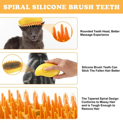 3-in-1 Pet Steam Massage Brush