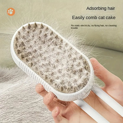 3-in-1 Pet Steam Deshedding Brush