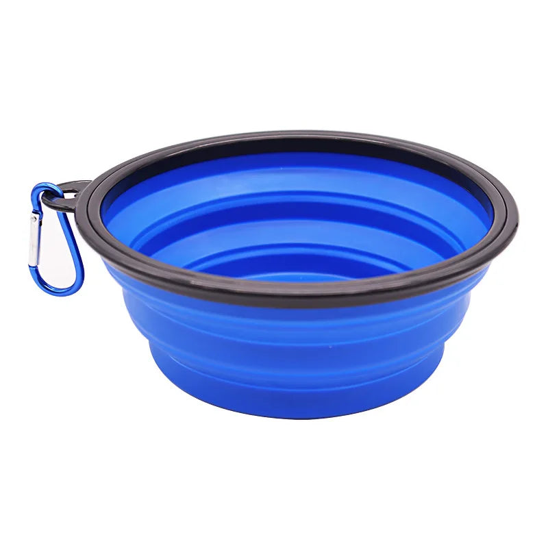 Portable Folding Silicone Dog Travel Bowl | Collapsible Pet Food & Water Dish