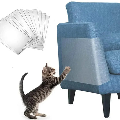 Transparent Cat Scratch Furniture Protector | Self-Adhesive Anti Scratch Couch Guard Pads