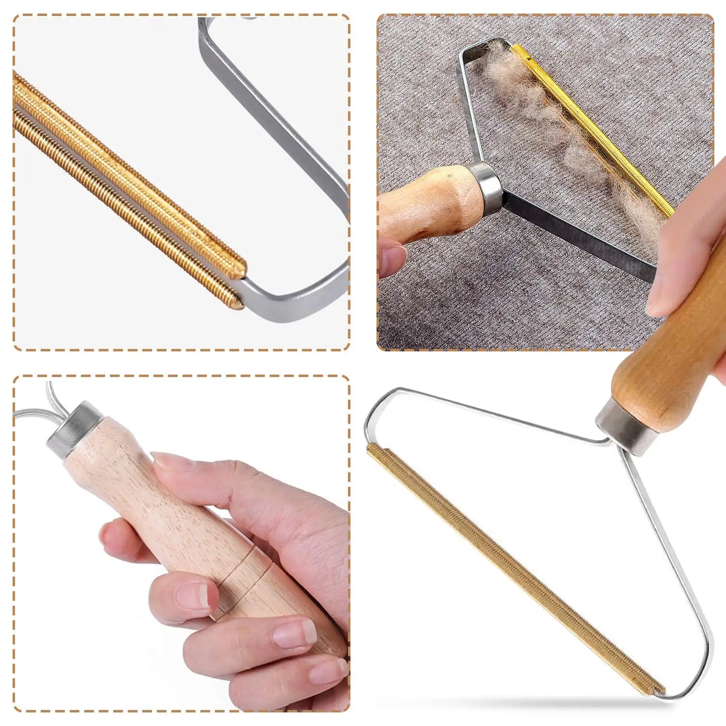 Reusable Pet Hair Remover & Lint Brush | Manual Fur Remover for Furniture, Carpets & Clothes