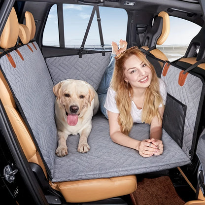Waterproof Dog Car Seat Cover Hammock | Scratch-Resistant Back Seat Protector for Cars & SUVs