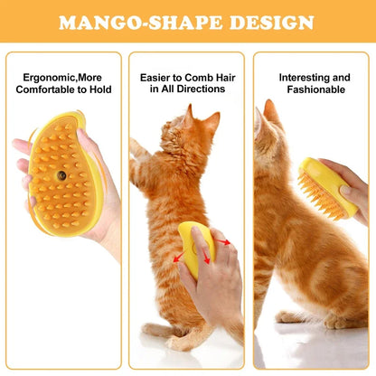 3-in-1 Pet Steam Massage Brush