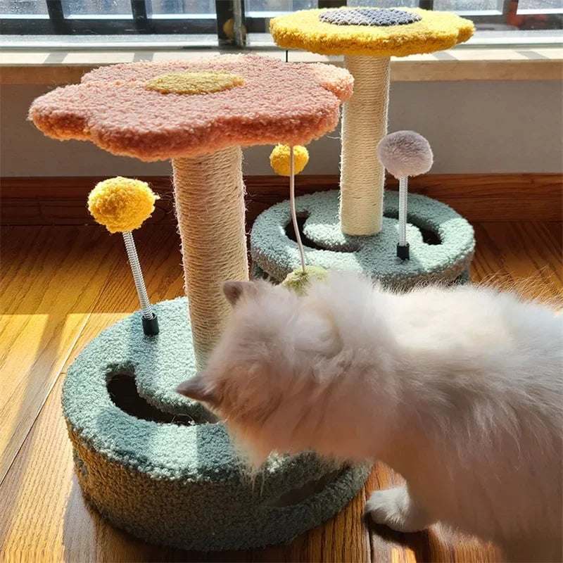 Sunflower Cat Scratching Tower
