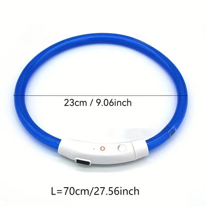 USB Rechargeable LED Dog Collar
