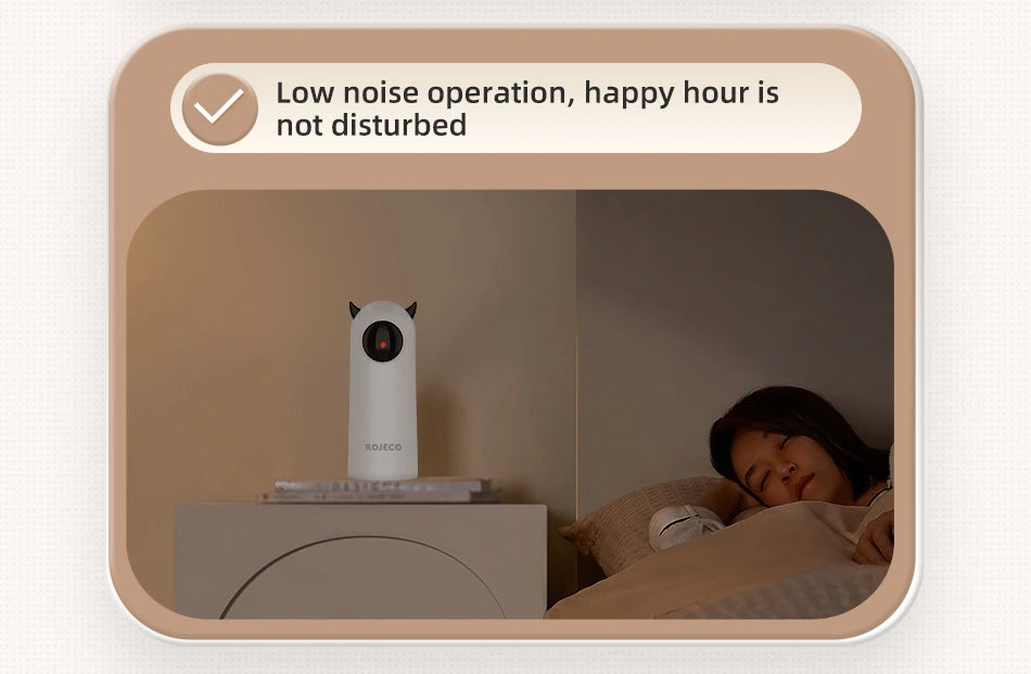 ROJECO Automatic Interactive Cat Laser Toy | Smart Motion Sensor Cat Exercise Toy