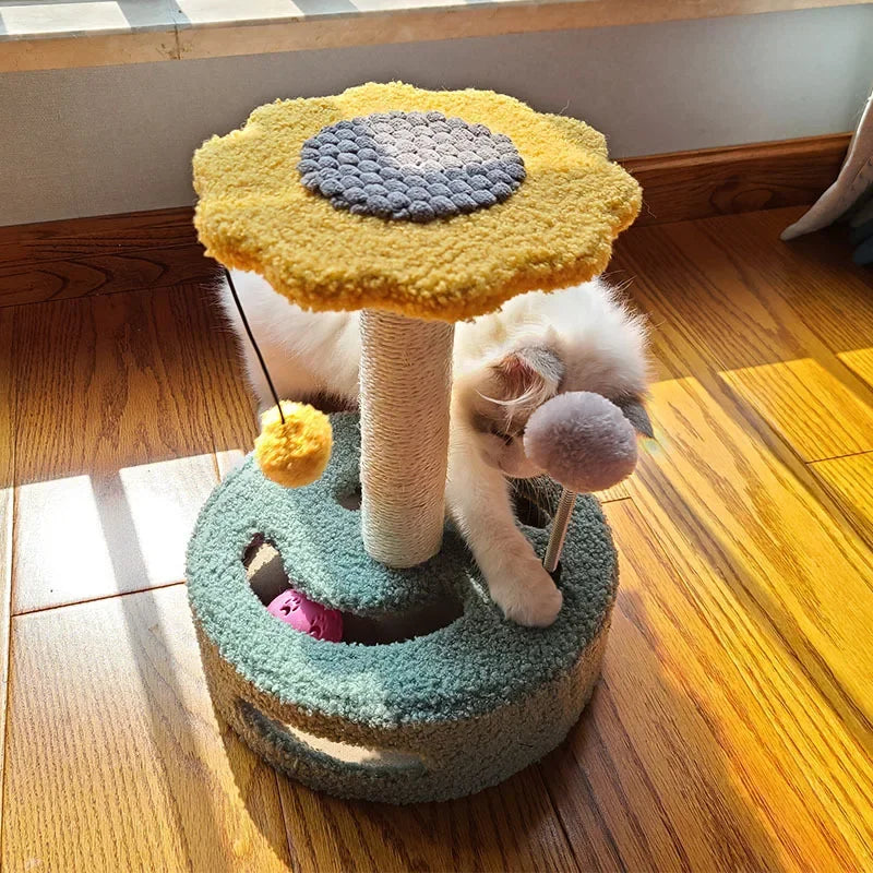 Sunflower Cat Scratching Tower