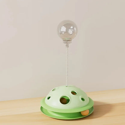 Interactive Treat Dispensing Cat Tumbler Toy | Slow Feeder Puzzle Mouse Toy for Indoor Cats