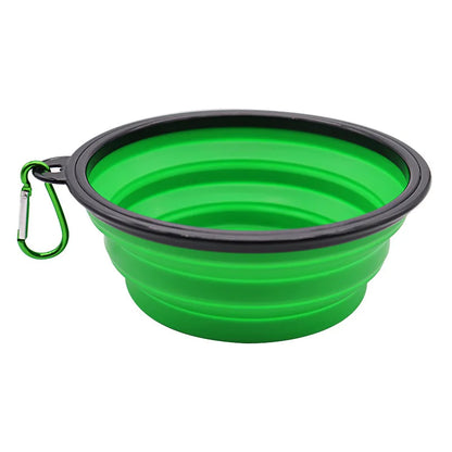 Portable Folding Silicone Dog Travel Bowl | Collapsible Pet Food & Water Dish
