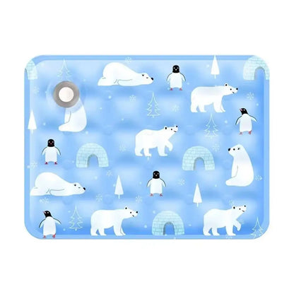 Self Cooling Pet Mat for Dogs & Cats | Refillable Water Cooling Pad | Summer Cooling Bed