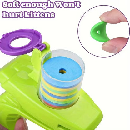 Interactive Flying Disc Launcher Toy for Cats & Dogs