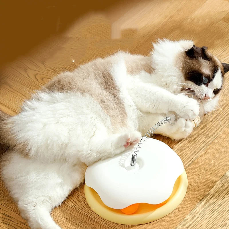 Interactive Treat Dispensing Cat Tumbler Toy | Slow Feeder Puzzle Mouse Toy for Indoor Cats