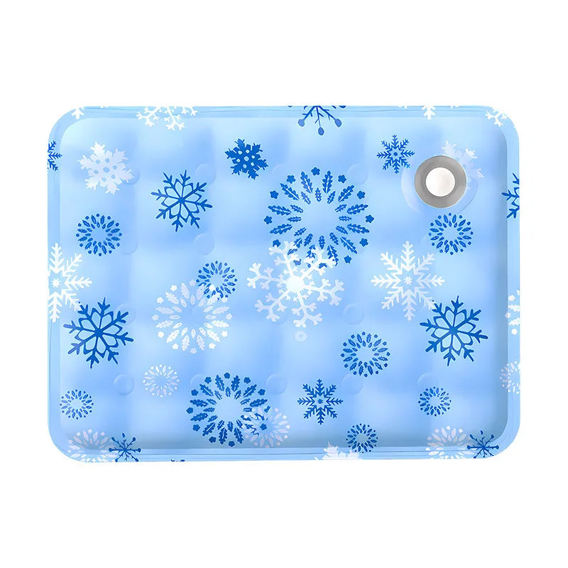 Self Cooling Pet Mat for Dogs & Cats | Refillable Water Cooling Pad | Summer Cooling Bed