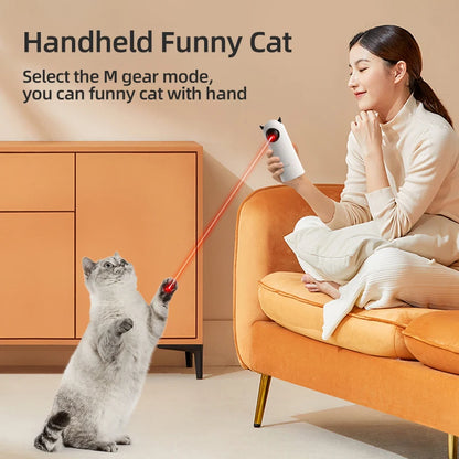 ROJECO Automatic Interactive Cat Laser Toy | Smart Motion Sensor Cat Exercise Toy