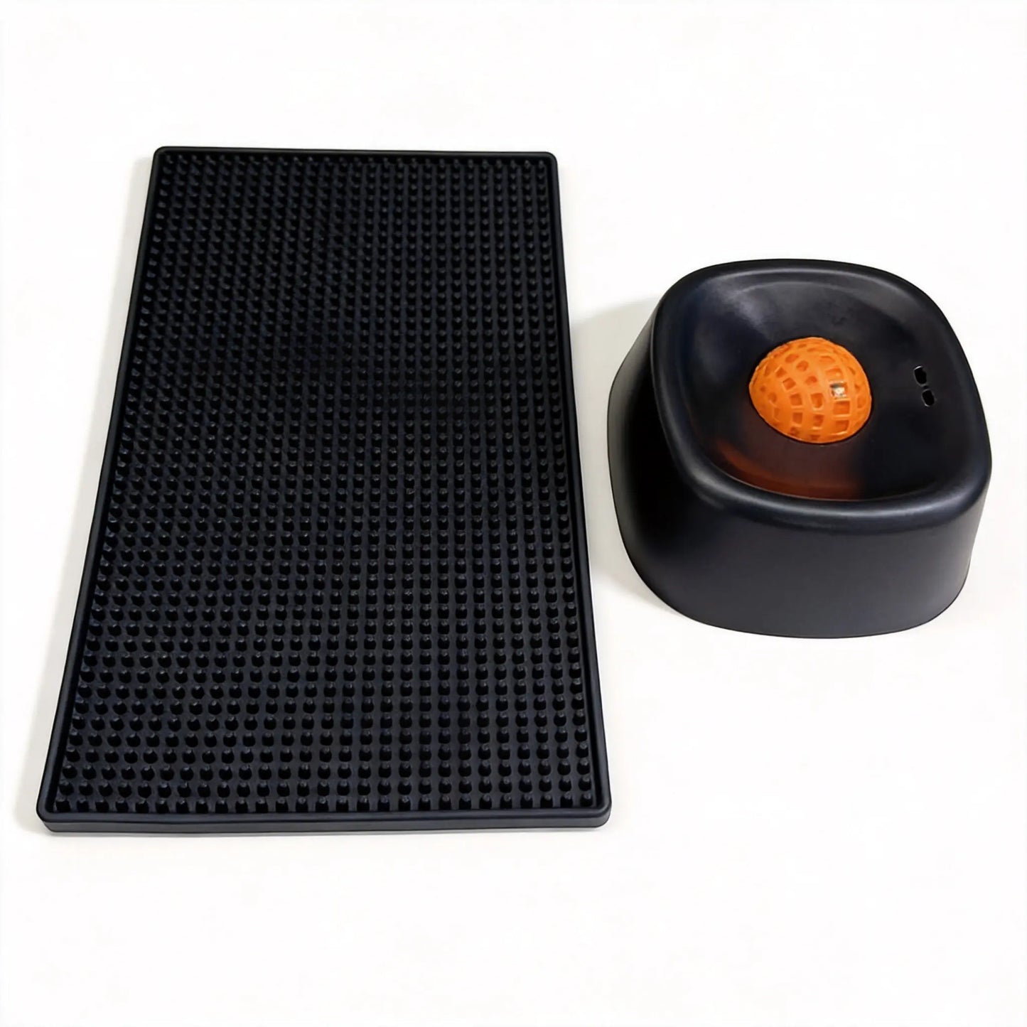 Pet Slow Feeder Licking Bowl for Dogs Cat,Built-In Rolling Ball Prevent Spilling,Multi-Use Liquid Bowl for Bone Broth, Yogert,Liquid Snack&Supplement,Anti-Slip Base Pad Avaliable as Option